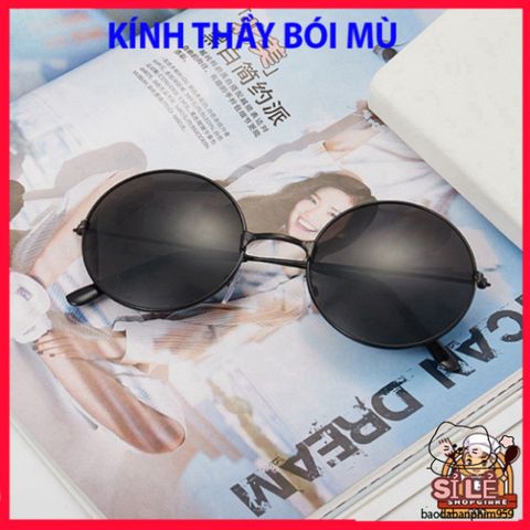 Kính Mắt Thầy Tướng Nobita Tròn - Gọng Đen Vàng Bạc, Kính Thời Trang Nổi Bật Cho Nam Nữ, Phụ Kiện Sành Điệu