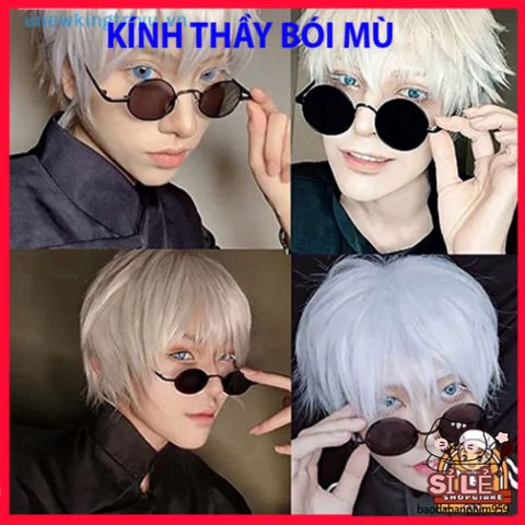 Kính Mát Gọng Tròn Đen Retro Chống UV - Phong Cách Anime Nobita Cho Nam Nữ, Phụ Kiện Thời Trang Thể Hiện Cá Tính