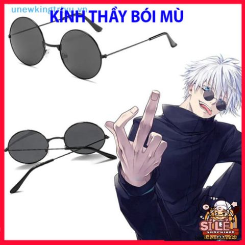 Kính Mát Gọng Tròn Đen Retro Chống UV - Phong Cách Anime Nobita Cho Nam Nữ, Phụ Kiện Thời Trang Thể Hiện Cá Tính