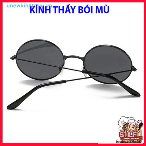 Kính Mát Gọng Tròn Đen Retro Chống UV - Phong Cách Anime Nobita Cho Nam Nữ, Phụ Kiện Thời Trang Thể Hiện Cá Tính