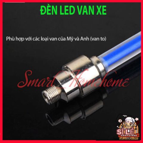 Đèn LED Gắn Van Xe Đạp, Xe Máy Đổi Màu Model VAN9 - Phát Sáng Nắp Van Xe Đầy Màu Sắc, Thích Hợp Tất Cả Các Loại Van