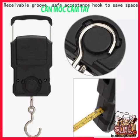 Cân Móc Hành Lý KHALIK A22 - Cân Đo Thực Phẩm 75kg Tích Hợp Thước Dây 1m & Nhiệt Độ, Thiết Kế Tiện Lợi Cho Mọi Chuyến Đi