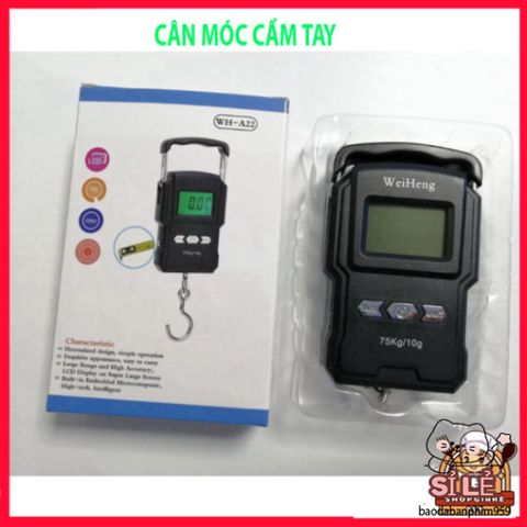Cân Móc Hành Lý KHALIK A22 - Cân Đo Thực Phẩm 75kg Tích Hợp Thước Dây 1m & Nhiệt Độ, Thiết Kế Tiện Lợi Cho Mọi Chuyến Đi