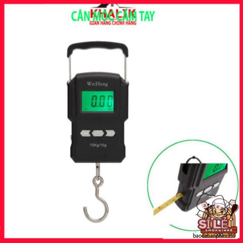 Cân Móc Hành Lý KHALIK A22 - Cân Đo Thực Phẩm 75kg Tích Hợp Thước Dây 1m & Nhiệt Độ, Thiết Kế Tiện Lợi Cho Mọi Chuyến Đi