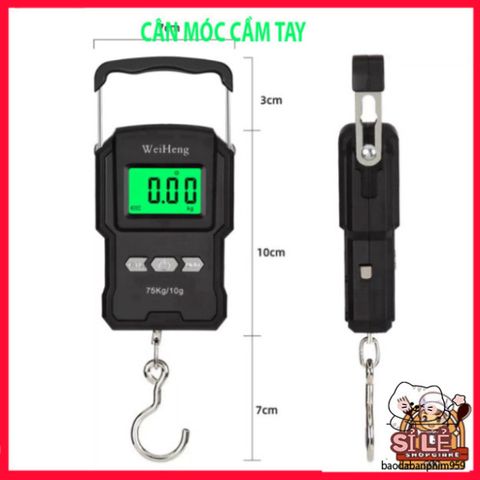 Cân Móc Hành Lý KHALIK A22 - Cân Đo Thực Phẩm 75kg Tích Hợp Thước Dây 1m & Nhiệt Độ, Thiết Kế Tiện Lợi Cho Mọi Chuyến Đi