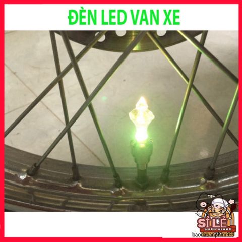 Đèn LED Gắn Van Xe Nháy 7 Màu - Phụ Kiện Phát Sáng Độc Đáo Cho Xe Đạp, Xe Máy, Ô Tô - Tăng Cường An Toàn Và Phong Cách