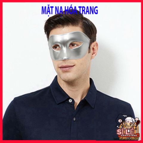 Mặt Nạ Halloween Nửa Mặt Độc Đáo - Phụ Kiện Hóa Trang Cho Tiệc, Cosplay - Sáng Tạo Thú Vị Cho Dịp Lễ Hội
