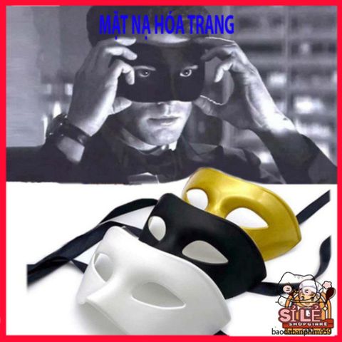 Mặt Nạ Halloween Nửa Mặt Độc Đáo - Phụ Kiện Hóa Trang Cho Tiệc, Cosplay - Sáng Tạo Thú Vị Cho Dịp Lễ Hội
