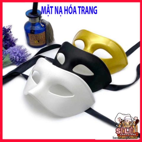 Mặt Nạ Halloween Nửa Mặt Độc Đáo - Phụ Kiện Hóa Trang Cho Tiệc, Cosplay - Sáng Tạo Thú Vị Cho Dịp Lễ Hội