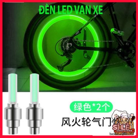 Bộ 2 Đèn LED Nắp Van Bánh Xe Ô Tô, Xe Máy, Xe Đạp - Phát Sáng Đẹp Mắt, Chất Lượng Cao, Kiểu Dáng Siêu Thẩm Mỹ, An Toàn Khi Di Chuyển