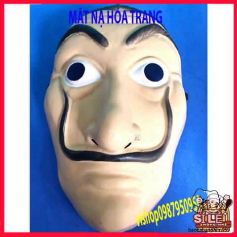 Mặt Nạ Halloween Queen Salvador Dali - Phụ Kiện Hóa Trang Money Heist Độc Đáo, Thân Thiện Môi Trường Cho Tất Cả Các Dịp