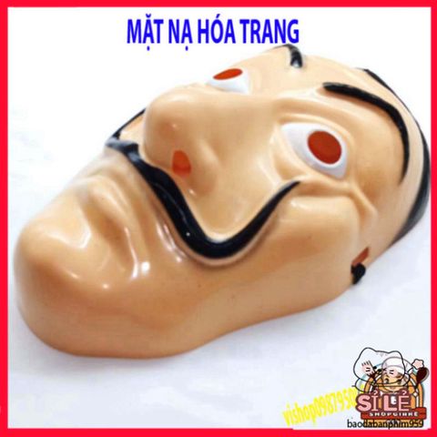 Mặt Nạ Halloween Queen Salvador Dali - Phụ Kiện Hóa Trang Money Heist Độc Đáo, Thân Thiện Môi Trường Cho Tất Cả Các Dịp