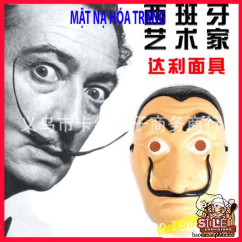 Mặt Nạ Halloween Queen Salvador Dali - Phụ Kiện Hóa Trang Money Heist Độc Đáo, Thân Thiện Môi Trường Cho Tất Cả Các Dịp