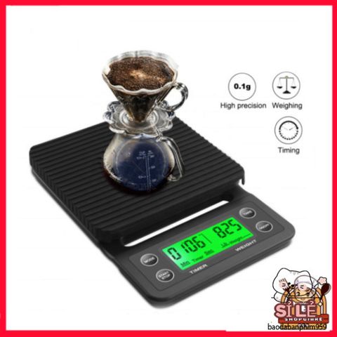 Cân Tiểu Ly Điện Tử Mini Chính Xác - Thiết Kế Hiện Đại, Màn Hình LCD, Đo Lường Nguyên Liệu Nấu Ăn Đến 5kg