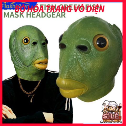 Mũ Đội Đầu Cá Xanh Benbo Pa - Mặt Nạ Nhập Vai Quái Thú Cho Trẻ Em và Người Lớn - Thú Vị Cho Lễ Hội, Tiệc Hóa Trang, Và Halloween