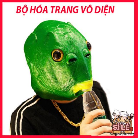 Mũ Đội Đầu Cá Xanh Benbo Pa - Mặt Nạ Nhập Vai Quái Thú Cho Trẻ Em và Người Lớn - Thú Vị Cho Lễ Hội, Tiệc Hóa Trang, Và Halloween