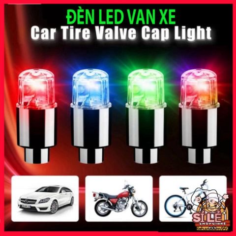 Bộ 2 Đèn Lốp LED Neon Chống Nước - Phát Sáng Nắp Van Xe Đạp và Xe Máy - Phụ Kiện An Toàn Thẩm Mỹ