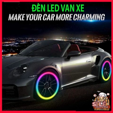 Bộ 2 Đèn Lốp LED Neon Chống Nước - Phát Sáng Nắp Van Xe Đạp và Xe Máy - Phụ Kiện An Toàn Thẩm Mỹ