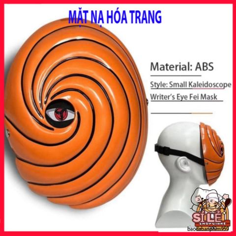 Khẩu Trang Phát Sáng Naruto Sharingan - Cosplay Tobi Uchiha Obito, Quà Tặng Anime Thú Vị cho Fan Naruto