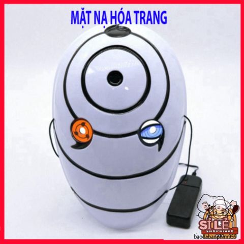 Khẩu Trang Phát Sáng Naruto Sharingan - Cosplay Tobi Uchiha Obito, Quà Tặng Anime Thú Vị cho Fan Naruto