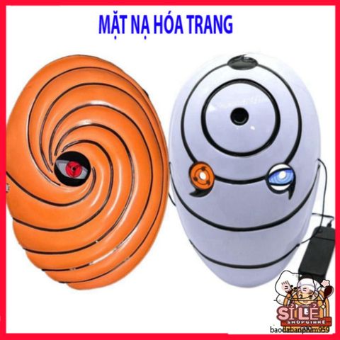 Khẩu Trang Phát Sáng Naruto Sharingan - Cosplay Tobi Uchiha Obito, Quà Tặng Anime Thú Vị cho Fan Naruto