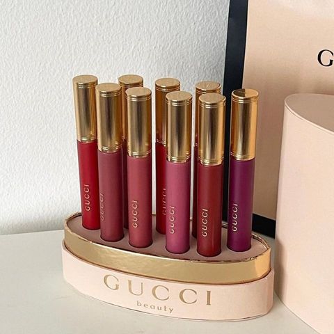 Son Kem Lì Gucci 114 Mildred Rosewood Chính Hãng - Màu 114 Hồng Nâu Sang Trọng, Chống Khô Môi, Dưỡng Ẩm Tối Ưu