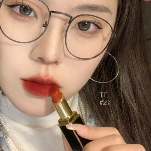 Son Tom Ford Lip Color Màu 27 Shameless Đỏ Gạch - Son Môi Chính Hãng Cao Cấp Dưỡng Ẩm, Màu Sắc Quyến Rũ cho Phái Đẹp