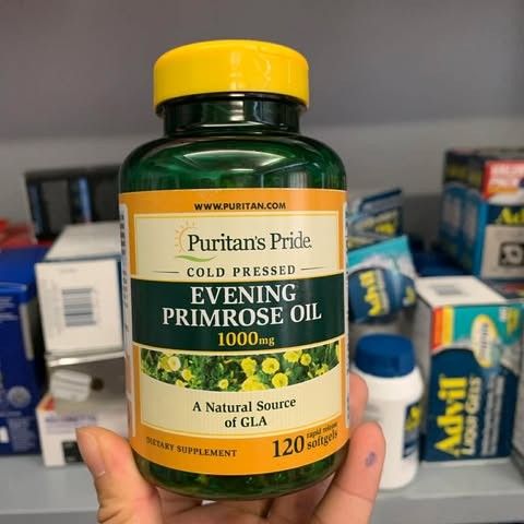 Tinh Dầu Hoa Anh Thảo Puritan's Pride Evening Primrose Oil 1000mg với GLA – Hỗ Trợ Cân Bằng Nội Tiết Tố cho Phụ Nữ, 120 Viên Mỹ