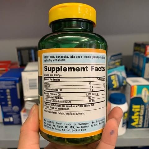 Tinh Dầu Hoa Anh Thảo Puritan's Pride Evening Primrose Oil 1000mg với GLA – Hỗ Trợ Cân Bằng Nội Tiết Tố cho Phụ Nữ, 120 Viên Mỹ