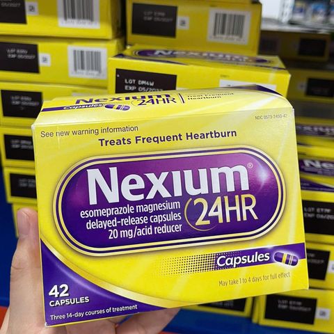 NEXIUM 24H - Viên Uống Hỗ Trợ Viêm Loét Dạ Dày & Hành Tá Tràng, Giảm Ợ Chua, Cải Thiện Tiêu Hóa, Sản Phẩm Từ Mỹ