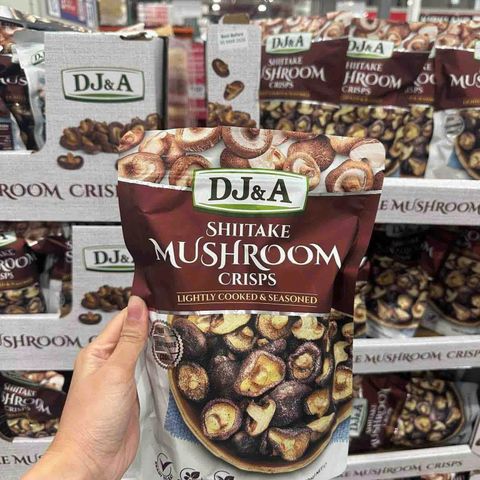 Nấm Hương Sấy Giòn DJ&A Shiitake Mushroom Crisps 300g - Người Ăn Vặt Bổ Dưỡng, Hương Vị Thơm Ngon, Snack Tự Nhiên Mỹ