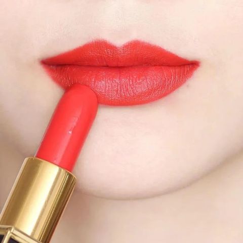 Son Tom Ford Lip Color Matte 06 Flame - Son Môi Đỏ Cam Chính Hãng, Chất Matte Mịn Màng, Lưu Màu Lâu Dài, Quà Tặng Hoàn Hảo