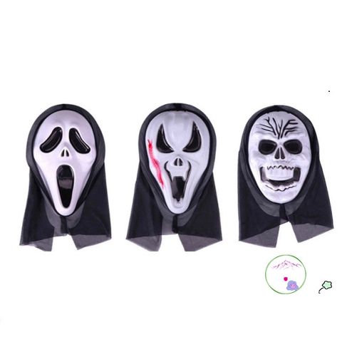 Mặt Nạ Halloween Chó Trắng Huyền Bí - Phụ Kiện Thời Trang Hóa Trang Cho Bé - Kỳ Nghỉ Tháng 10
