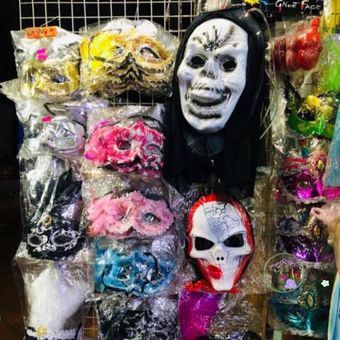 Mặt Nạ Halloween Chó Trắng Huyền Bí - Phụ Kiện Thời Trang Hóa Trang Cho Bé - Kỳ Nghỉ Tháng 10