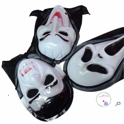 Mặt Nạ Halloween Chó Trắng Huyền Bí - Phụ Kiện Thời Trang Hóa Trang Cho Bé - Kỳ Nghỉ Tháng 10