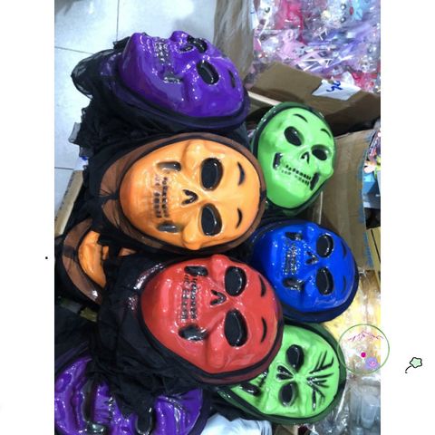 Mặt Nạ Halloween Chó Trắng Huyền Bí - Phụ Kiện Thời Trang Hóa Trang Cho Bé - Kỳ Nghỉ Tháng 10