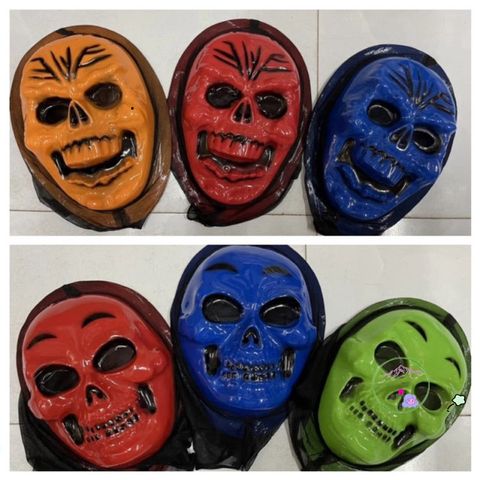 Mặt Nạ Halloween Chó Trắng Huyền Bí - Phụ Kiện Thời Trang Hóa Trang Cho Bé - Kỳ Nghỉ Tháng 10