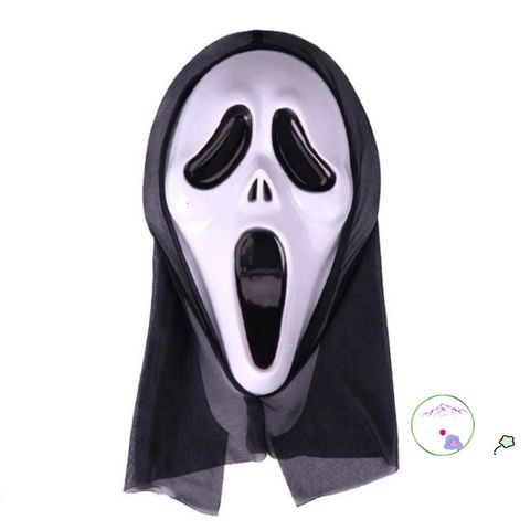 Mặt Nạ Halloween Chó Trắng Huyền Bí - Phụ Kiện Thời Trang Hóa Trang Cho Bé - Kỳ Nghỉ Tháng 10
