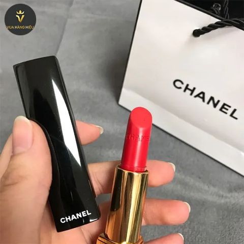 Son Chanel Rouge Allure Velvet Màu 172 Rouge Rebelle - Son Môi Cao Cấp Bóng Mượt, Đỏ Quyến Rũ Chính Hãng, Dưỡng Ẩm Tự Nhiên