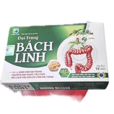 Viên Uống Đại Tràng Bách Linh - Giảm Viêm, Giảm Đau Bụng, Hỗ Trợ Tiêu Hóa - Hộp 30 Viên Cho Sức Khỏe Đường Ruột Tốt Nhất