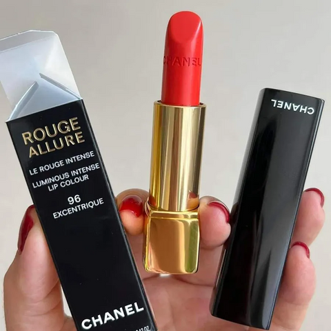 Son Chanel Rouge Allure Velvet 96 Excentrique - Son Môi Cao Cấp Màu Cam Tươi 3.5g Chính Hãng, Chất Son Mềm Mịn, Bền Màu, Thích Hợp Đi Dự Tiệc