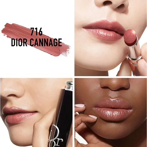 Son Dưỡng Dior Addict Hydrating Shine Lipstick 716 Dior Cannage Màu Nâu Đỏ - Son Cao Cấp Chăm Sóc Môi Sang Trọng Chính Hãng