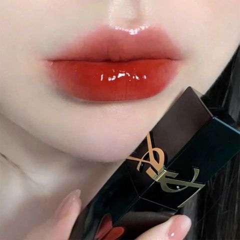 Son Bóng Yves Saint Laurent YSL The Inks Vinyl Cream Lip 416 Chili Provocation - Màu Đỏ Chili Quyến Rũ, Son Dưỡng Ẩm Chính Hãng