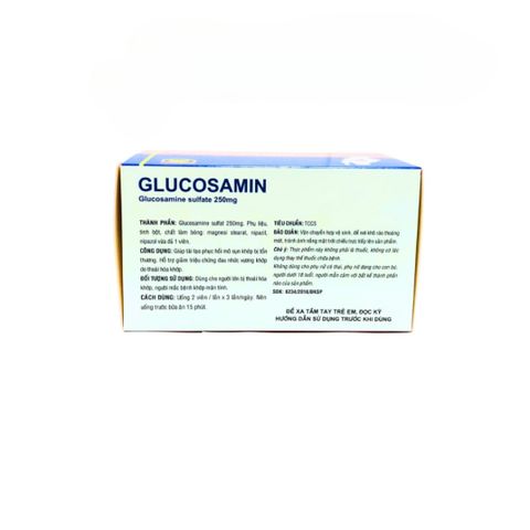 Viên Nang Glucosamin Sulfate 2500mg Đại Uy - Hỗ Trợ Giảm Đau Khớp, Tăng Cường Sụn Khớp - Hộp 100 Viên Giúp Xương Khớp Khỏe Mạnh