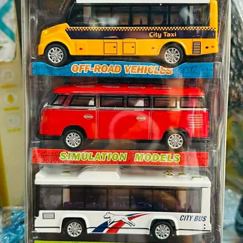 Bộ Mô Hình Xe Ô Tô Bus Chất Liệu Hợp Kim Alloy Model Car 2019-046 