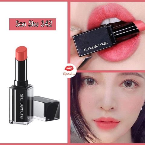 Son Shu Uemura Unlimited Matte M CR 342 - Màu Hồng Cam Sữa Chính Hãng - Son Môi Dưỡng Ẩm, L lâu Trôi, Phong Cách Nữ Tính