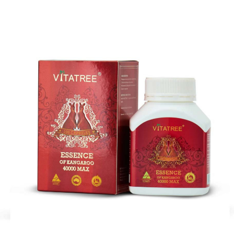 Viên uống Vitatree Essence of Kangaroo 40000 Max - Hỗ trợ sức khỏe toàn diện cho nam giới, 100 viên, xuất xứ Úc