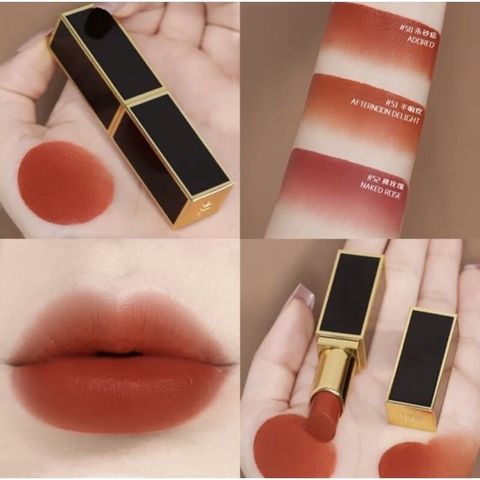 Son Tom Ford Lip Color Satin Matte 51 Cam Cháy - Màu 51 Afternoon Delight Chính Hãng, Chất Son Mềm Mịn, Dễ Dàng Phối Đồ, Thích Hợp Mọi Dịp