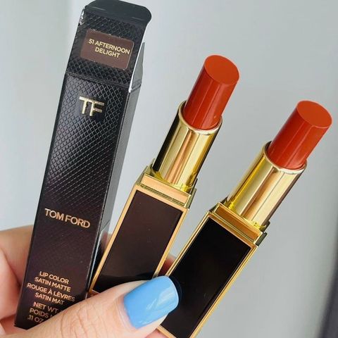 Son Tom Ford Lip Color Satin Matte 51 Cam Cháy - Màu 51 Afternoon Delight Chính Hãng, Chất Son Mềm Mịn, Dễ Dàng Phối Đồ, Thích Hợp Mọi Dịp