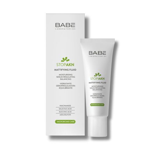 Kem Dưỡng Ẩm BABE Stop AKN 50mL - Kiềm Dầu, Giảm Mụn, Đem Lại Làn Da Mịn Màng, Chống Bóng Nhờn, Phù Hợp Với Da Dầu